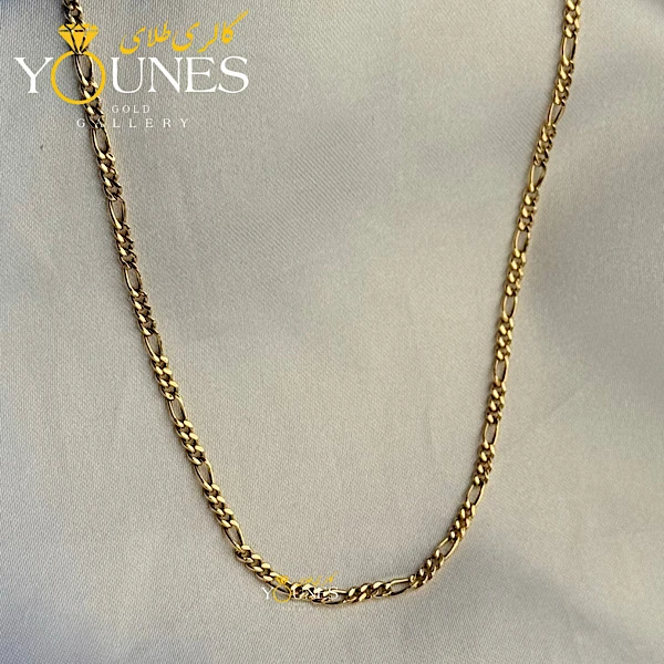 تصویر دوم زنجیر طلا فیگارو ریز